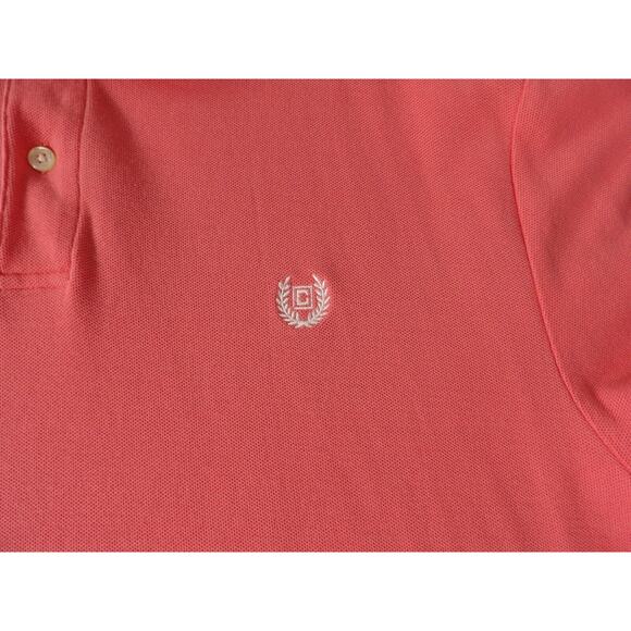 Chaps Mens XL Polo Shirt Coral Bright Orange Short Sleeve Casual Golf Vacay Prep - Picture 9 of 11